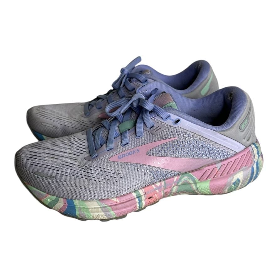 Brooks Women's Adrenaline GTS 22 Running Shoes Size 8 M Pink Purple