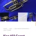 King 603 cornet brass trumpet with instrument case
