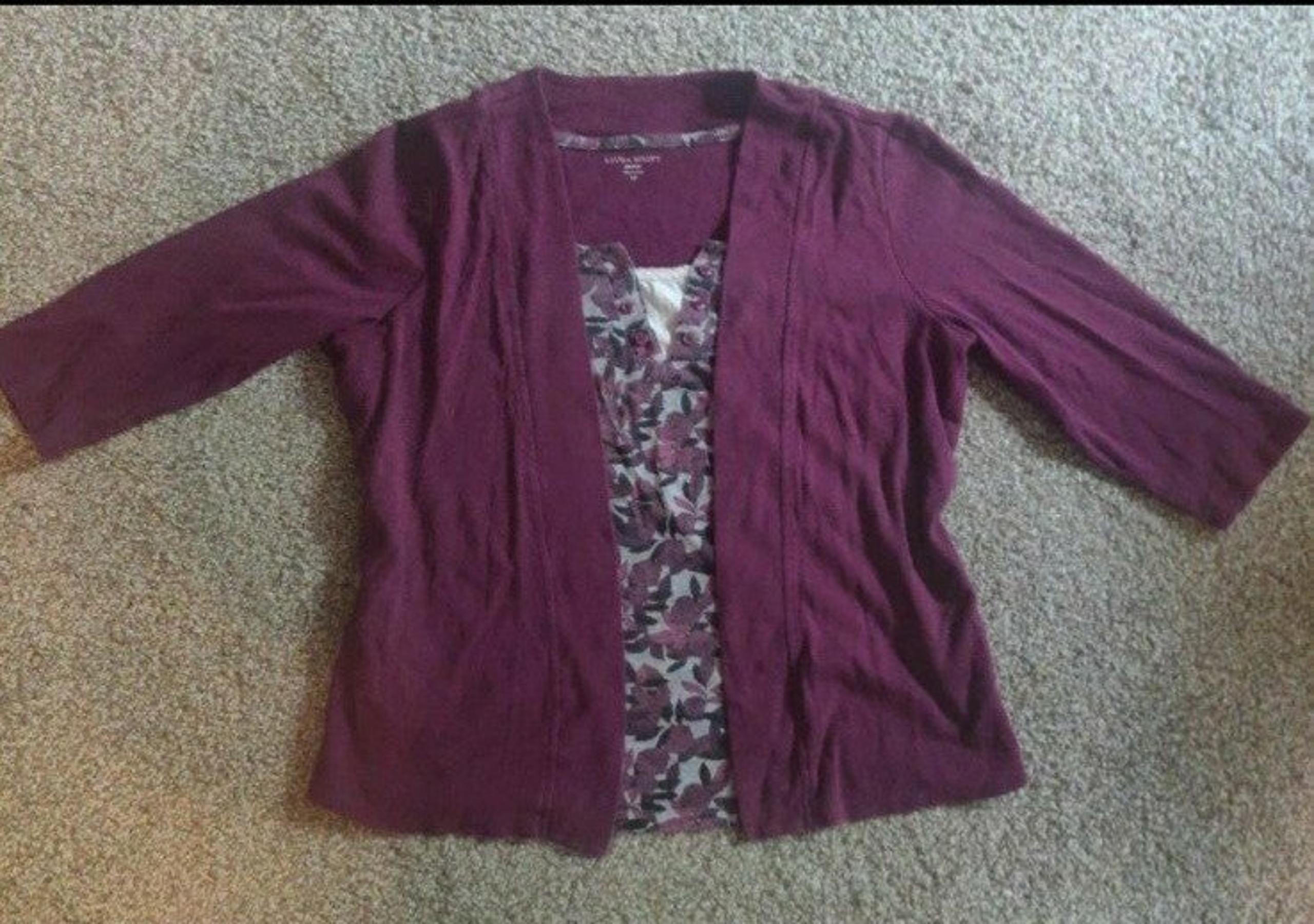 Women's Laura Scott Top Three Quarter Sleeve Size Large Petite