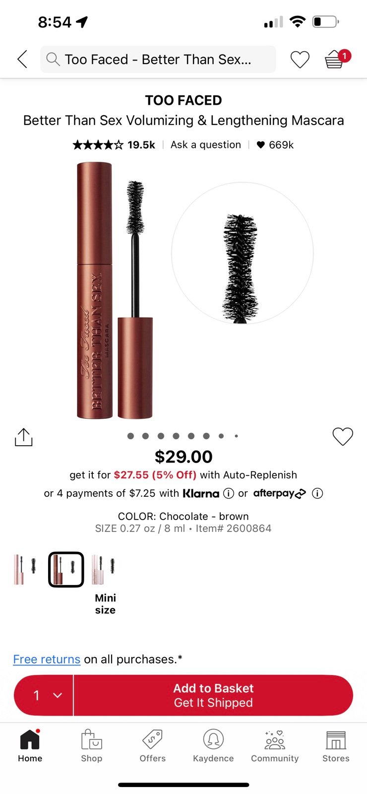 Two Faced Better than sex Mascara