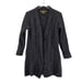 Inis Crafts 100% Merino Wool Long Cardigan Sweater Medium Irish Knit Chunky Gray