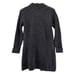 Inis Crafts 100% Merino Wool Long Cardigan Sweater Medium Irish Knit Chunky Gray
