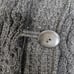 Inis Crafts 100% Merino Wool Long Cardigan Sweater Medium Irish Knit Chunky Gray