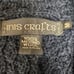 Inis Crafts 100% Merino Wool Long Cardigan Sweater Medium Irish Knit Chunky Gray