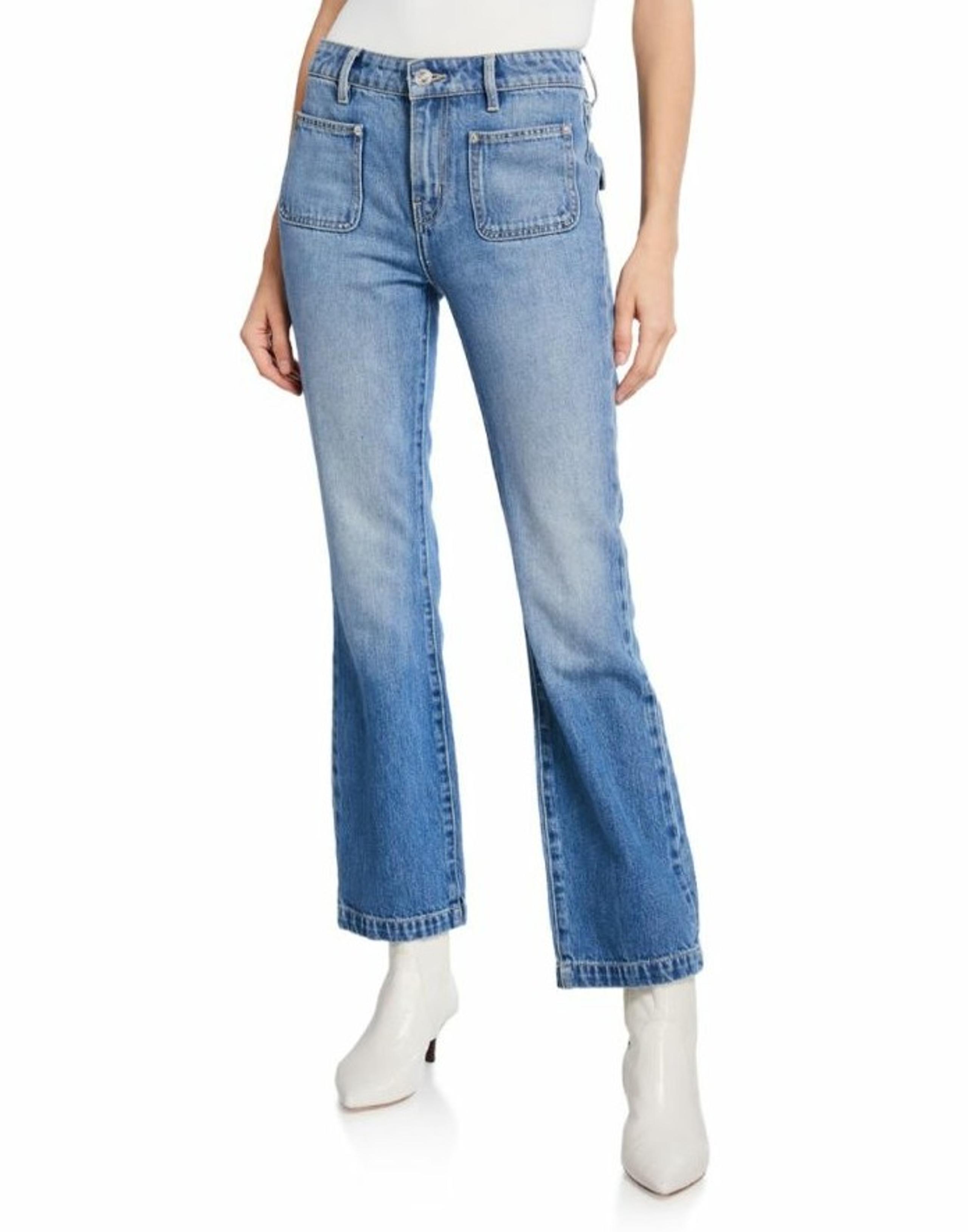 Current/Elliott cropped boot jeans