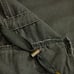 Ashley Military Jacket Sweater Sleeves Snap Flap Pockets Cinch Waist Green Sz M