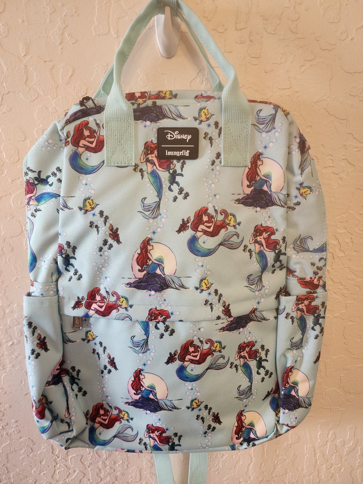 Disney Loungefly RARE HTF Ariel Scenes Nylon Backpack
