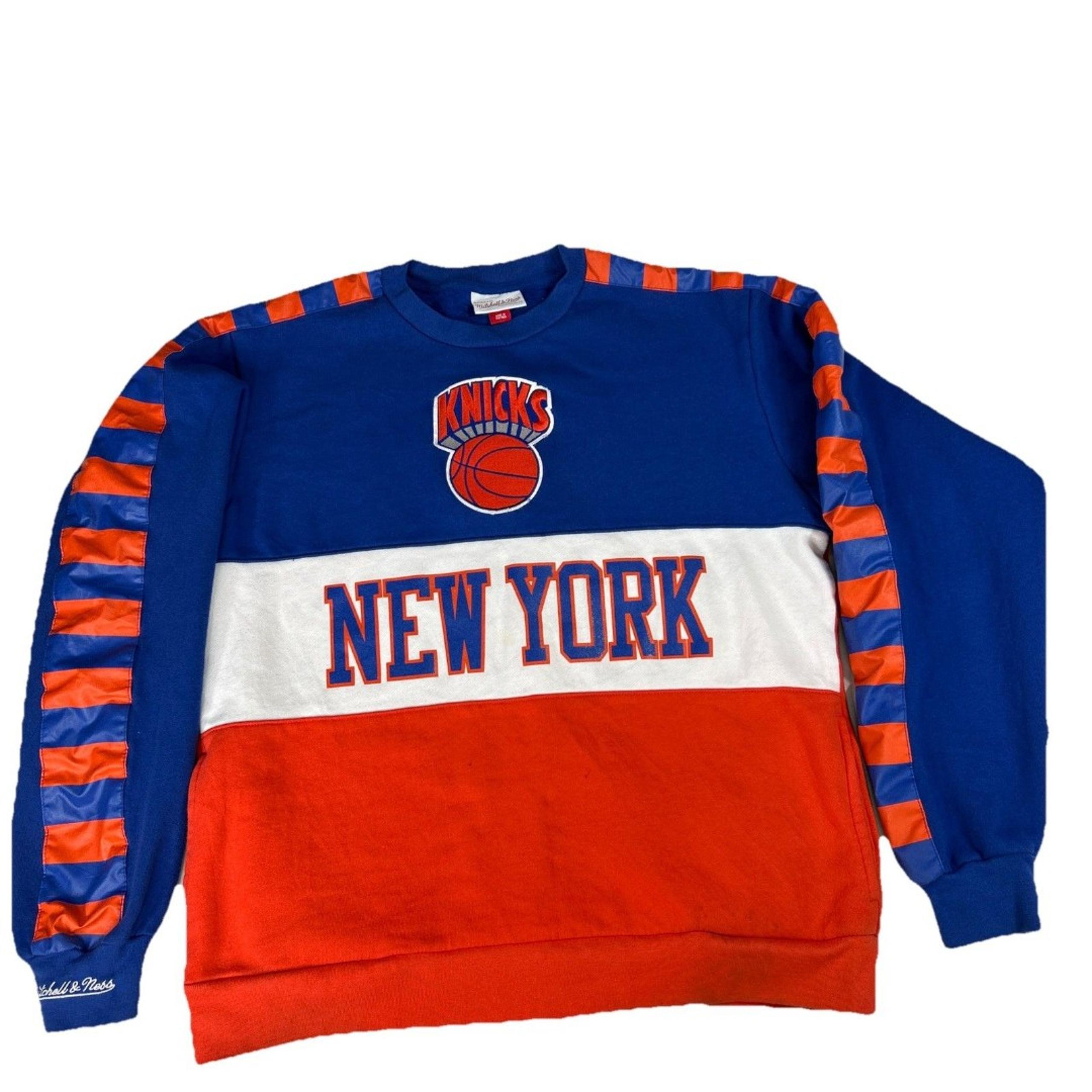 New York Knicks NBA Mitchell & Ness Throwback Sweatshirt Men's Size Large Scorer