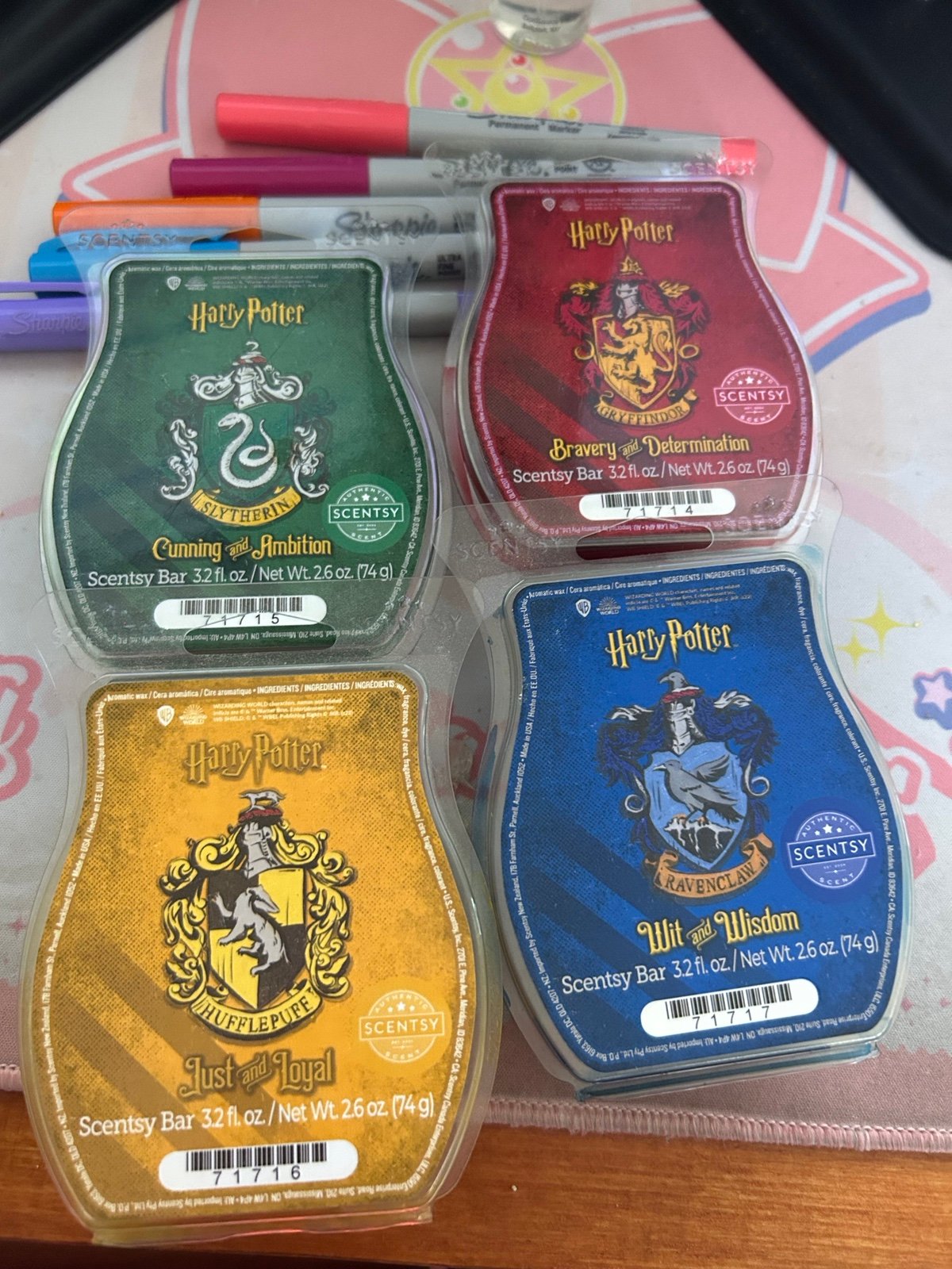 Harry Potter houses scentsy