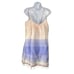 LEMLEM Womens Jelba Fringed Striped Cotton Mini Dress Pastel Pink Size Small