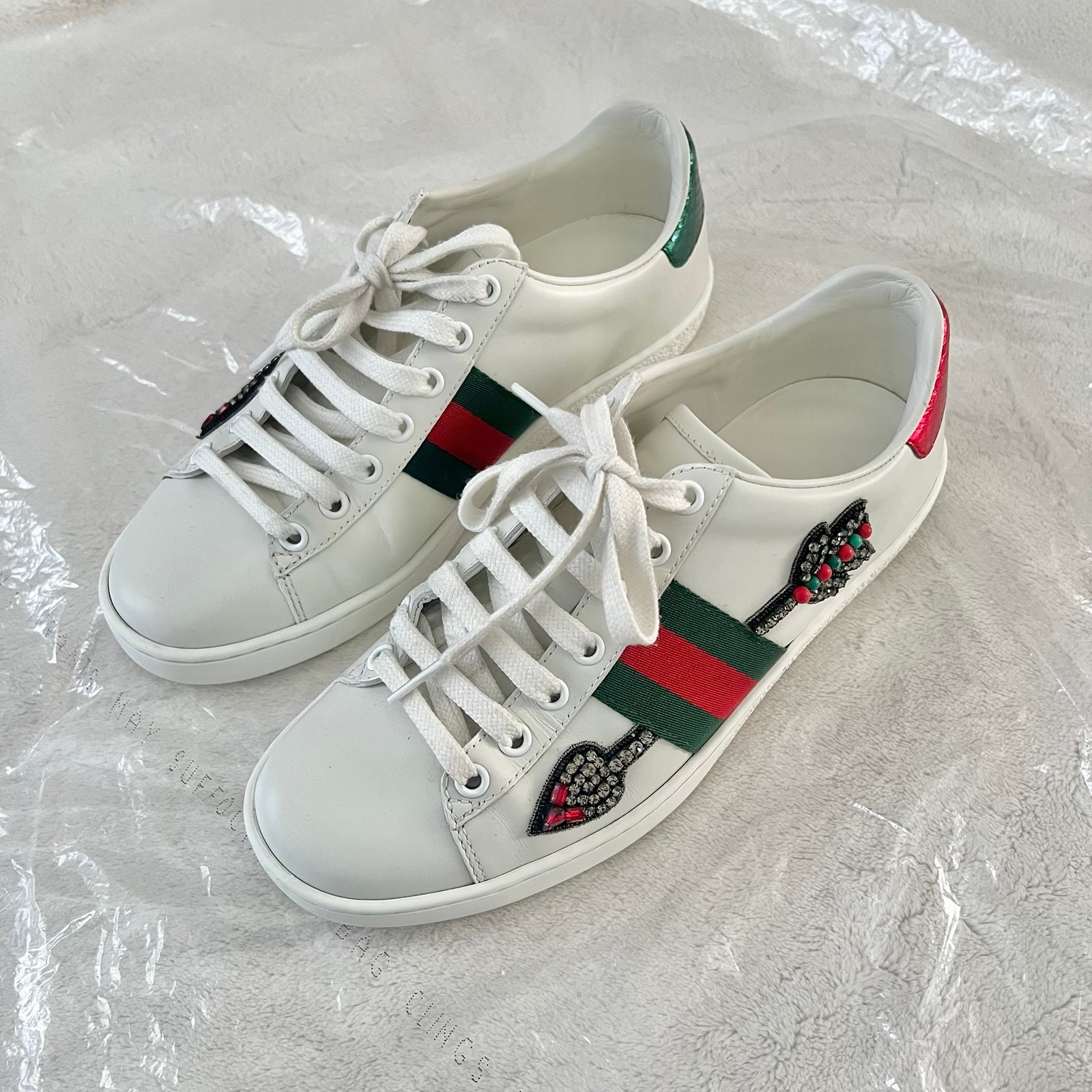 Gucci Ace Embroidered Arrow Sneakers