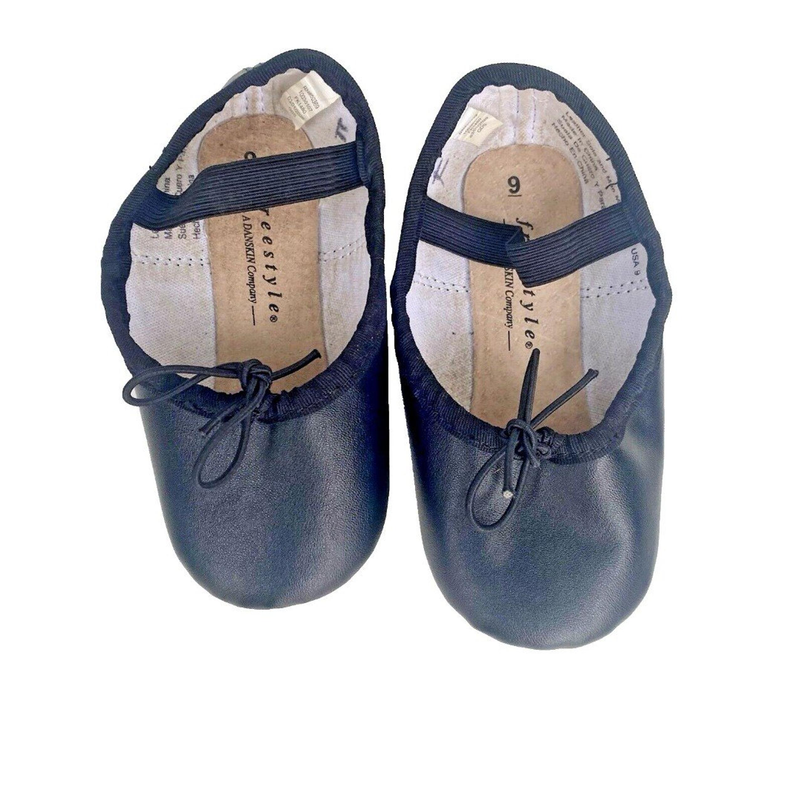 LOT of 2  Danskin Girls Ballet Slippers Dance Shoes Sizes 9 And 10 T
