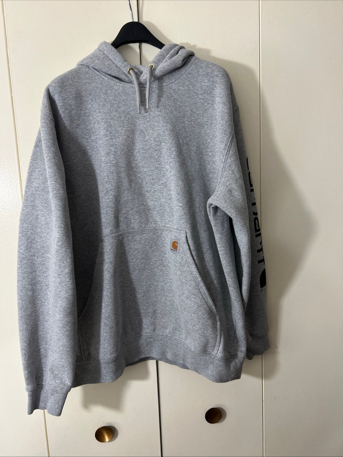 Carhartt Loose Fit Midweight Logo Sleeve Graphic Hoodie Men’s Size L K288 E20