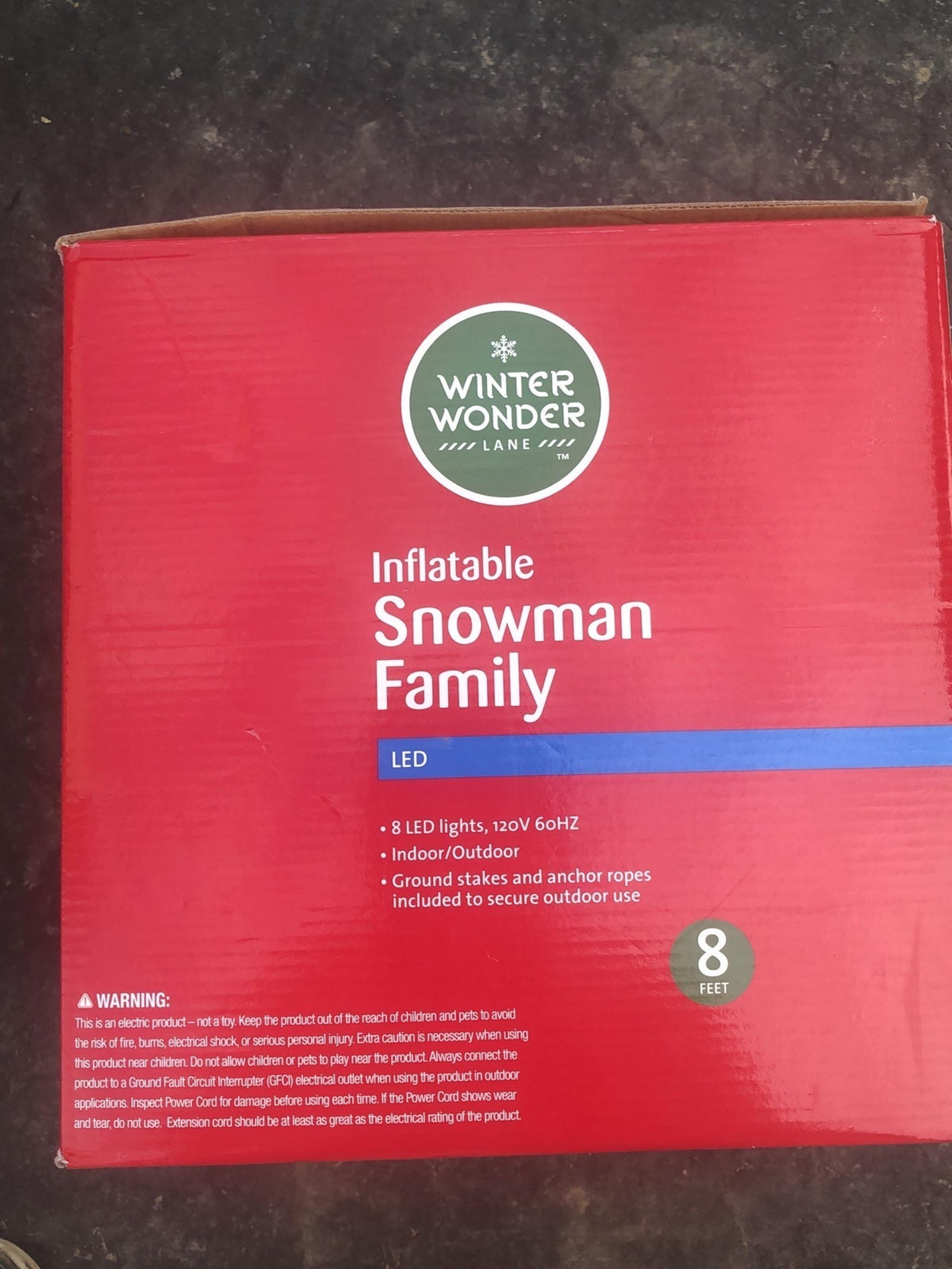 Giant snowman family Christmas inflatable