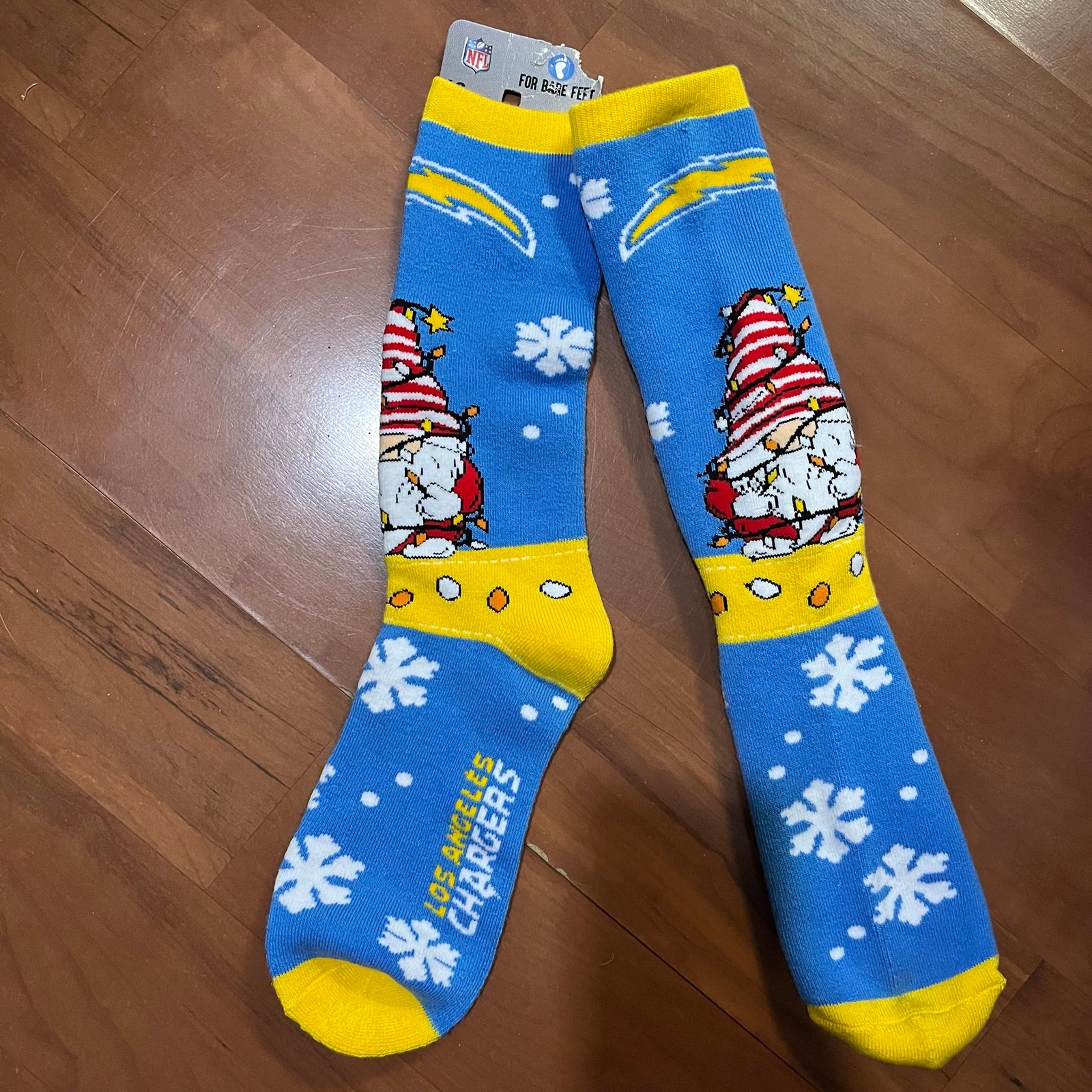 Los Angeles Chargers Christmass Gnome Socks