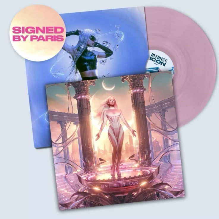 Paris Hilton Infinite Icon Signed Pink Vinyl