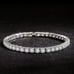 VVS1 Moissanite Tennis Bracelet S925 Sterling Silver Plated 18k White Gold