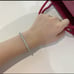 VVS1 Moissanite Tennis Bracelet S925 Sterling Silver Plated 18k White Gold