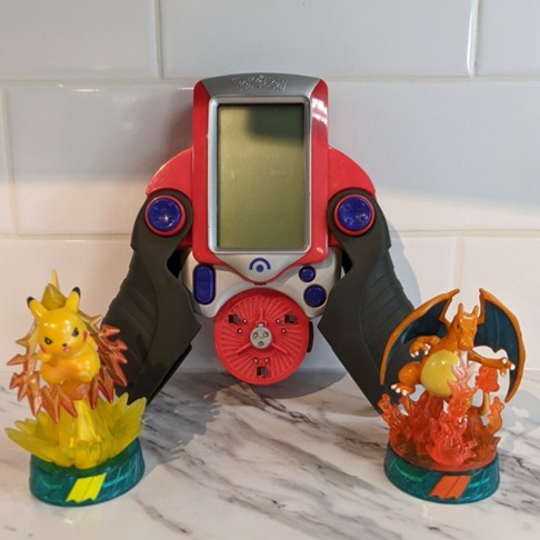 Pokemon Handheld Electronic Battle Trainer Game w/ 2 Figures 2005 Tested
