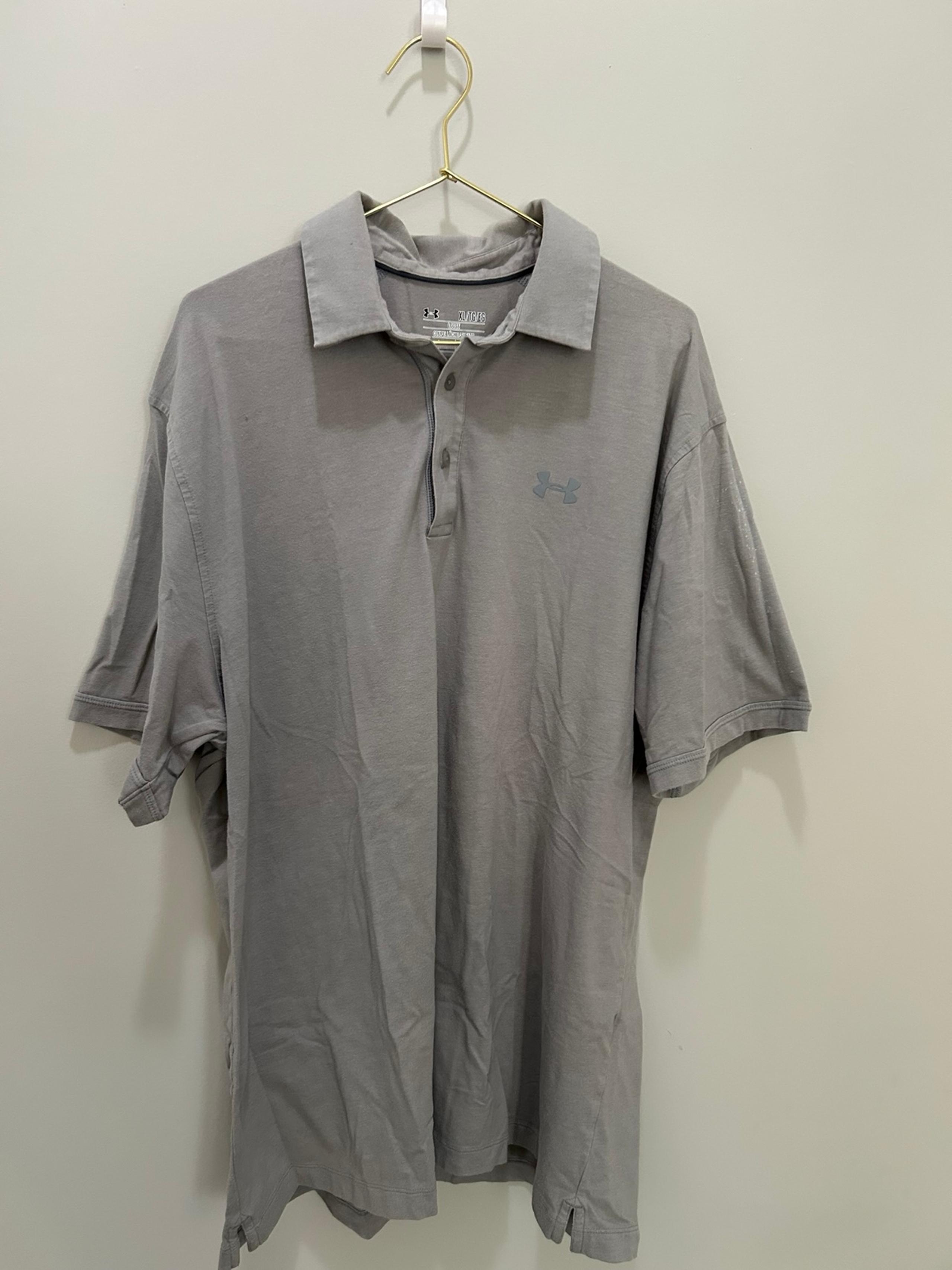 EUC Men’s XL Grey Under Armour Polo