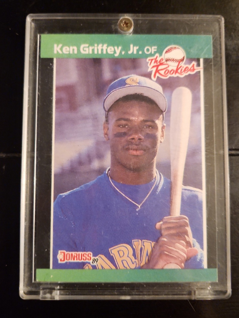 1989 Ken Griffey Jr. The Rookies! 34 years old... encased and almost perfect!!!