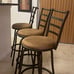 NEW 3 Pack Adjustable 24 or 29 Bronze Swivel Barstool, Tan Microfiber Seat
