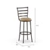 NEW 3 Pack Adjustable 24 or 29 Bronze Swivel Barstool, Tan Microfiber Seat