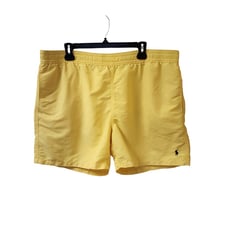Polo Ralph Lauren Yellow Men's Swim Trunks Size XXL 2XL Nylon