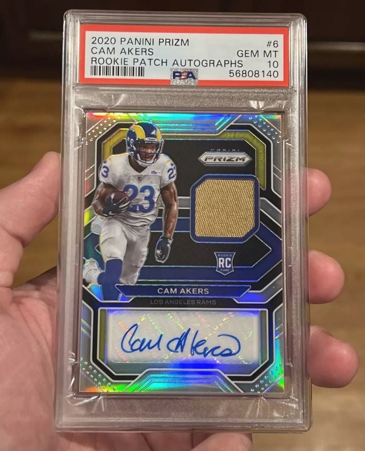 2020 prizm Cam Akers Silver rpa #/99