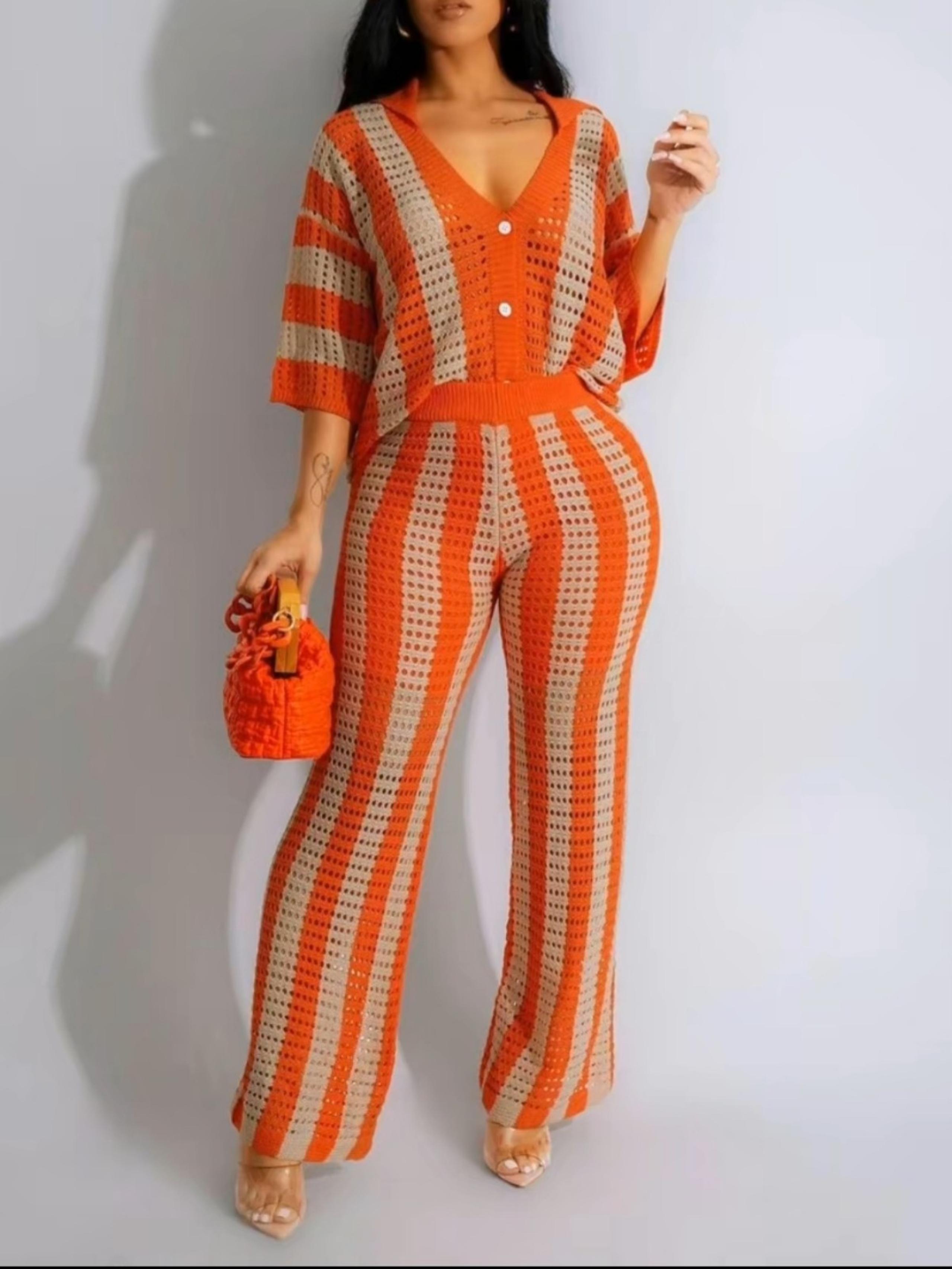 Summer net top and pants,