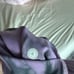 Lululemon Power Thru High Rise - WITH POCKETS - purple & black tie dye - Size 6