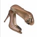 Tory Burch Embellished Leather Peep Toe