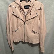 Guess Blush Pink Moto Jacket Large
