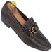 Donald J. Pliner Signature Bit Loafers Mens 9.5 Brown Pebble Leather Dress Shoes