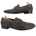 Donald J. Pliner Signature Bit Loafers Mens 9.5 Brown Pebble Leather Dress Shoes