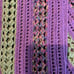 Hand crocheted afghan 48” x 69”
