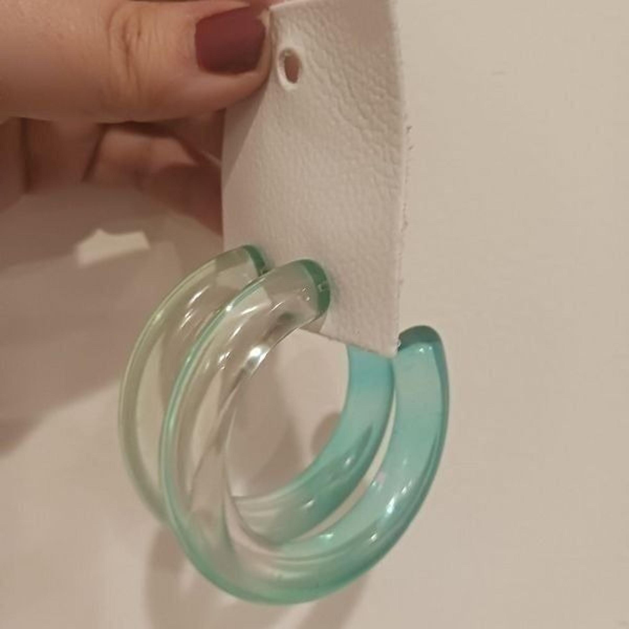 Free People Ombre Acryllic Half Hoop Earrings