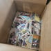 Box of baseball cards all in sleeves 7 lbs un searched
