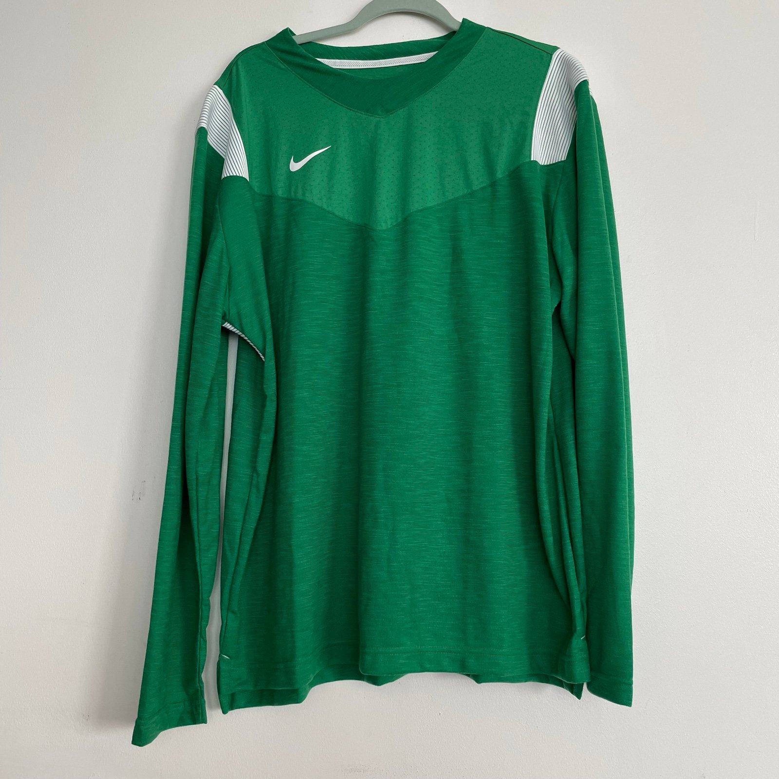Nike Coaches Long Sleeve Dri-Fit Football Top Apple Green DJ5118 377 Size XL