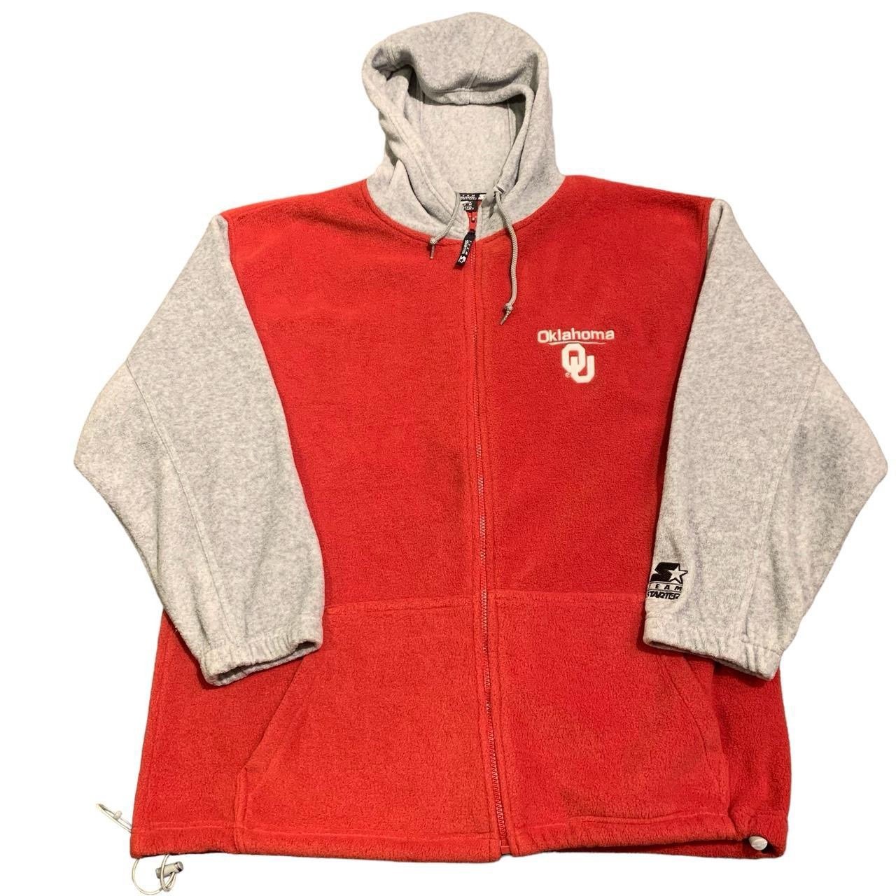 Vintage 90s Oklahoma Sooners Starter Fleece Jacket