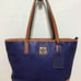 Dooney And Bourke Blue Lexington Leather Shoulder Bag