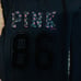 VS PINK vintage floral 86 velvet black boyfriend pants zip hoodie outfit set M/L