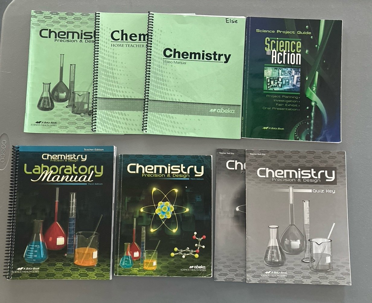 Abeka Chemistry Grade 11 3rd Edition Text, Keys, and Manuals