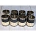 Pottery Barn Set of 8 Napkin Rings Oval Metal Silver Each Ring Weighs 3.7 Oz