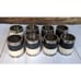 Pottery Barn Set of 8 Napkin Rings Oval Metal Silver Each Ring Weighs 3.7 Oz