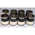 Pottery Barn Set of 8 Napkin Rings Oval Metal Silver Each Ring Weighs 3.7 Oz