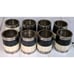 Pottery Barn Set of 8 Napkin Rings Oval Metal Silver Each Ring Weighs 3.7 Oz
