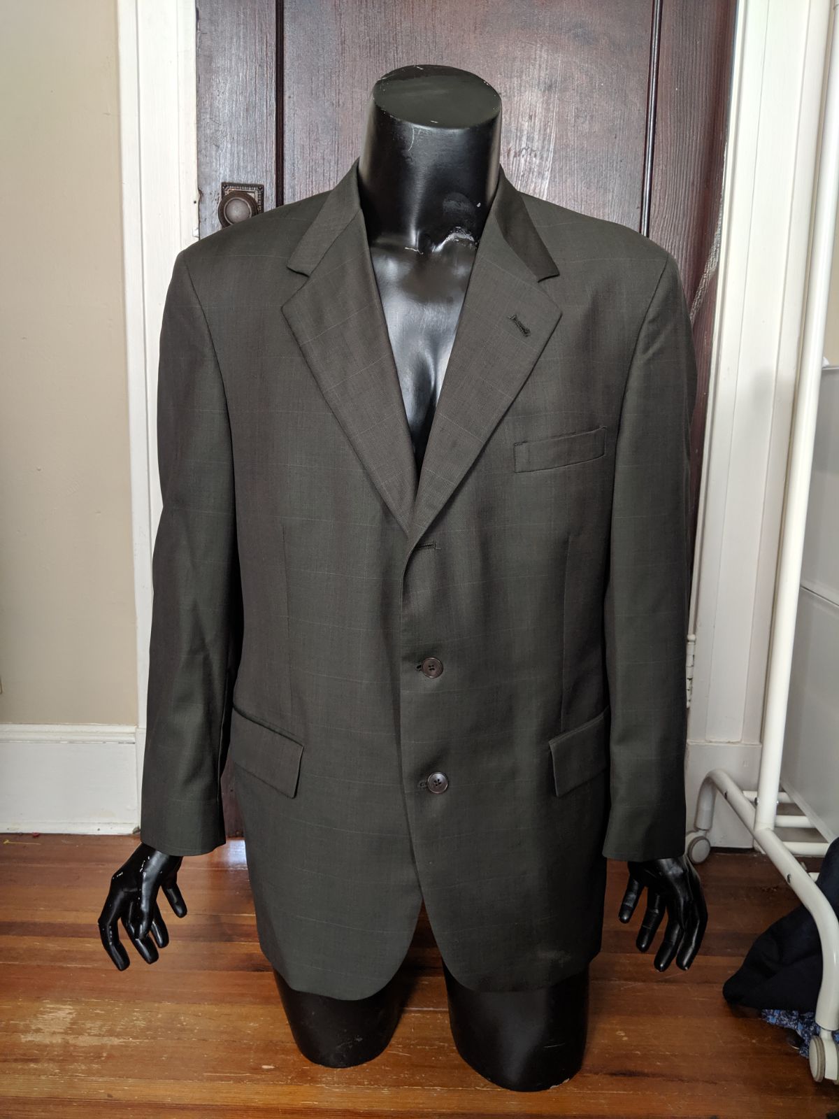 Pringle of Scotland green plaid blazer