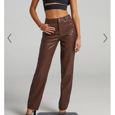 faux leather pants