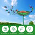 Peacock Decorative Birdbath for Outside Garden Yard, 43.3” Metal Bird Bath
